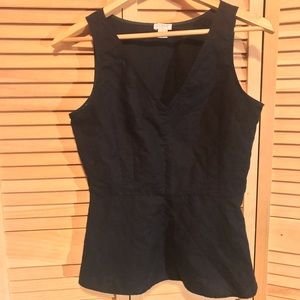 J. Crew Sleeveless Peplum Top